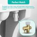 BARROCK Handheld Bidet Sprayer for Toilet, Stainless Steel Metal Made Baby Cloth Diaper Spraying Kit, Bathroom Toilet Bidet Attachment Set for Bathing Pets and Feminine Hygiene, Brushed Brass Gold