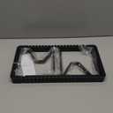 Pull-Out Pots and Pans Organizer, 2 Pack Under Cabinet Pot Lid Holder, Slide Lid Organizers Inside Cabinet, Pot Lid Organizer with 8 Adjustable Dividers & Handle Bracket - Black