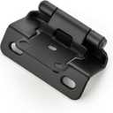 Ravinte 30 Pack 15 Pairs Semi-Overlay 1/2 inch Self-Closing Face Frame Cabinet Hinges Matte Black Half Wrap-Around Kitchen Cabinet Door Hinges Face Mount Cabinet Hardware