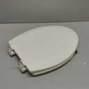 Bemis 1500EC Durable Wood Toilet Seat with Easy Clean Hinges, Made in USA, Elongated, Biscuit