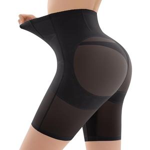 Ousmile Shapewear for Women Tummy Control, Butt Lifting High Waisted Body Shaper Shorts Under Dresses Thigh Slimmer Black L