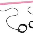 Multifunctional Pilates Bar - Adjustable Fitness Bar Set | Lightweight Pilates Stretch Elastic Fusion Bar, Easy Installation Portable Workout Bar Fitness Supplies for Women, Men, Boys, Girls (pinkaa)