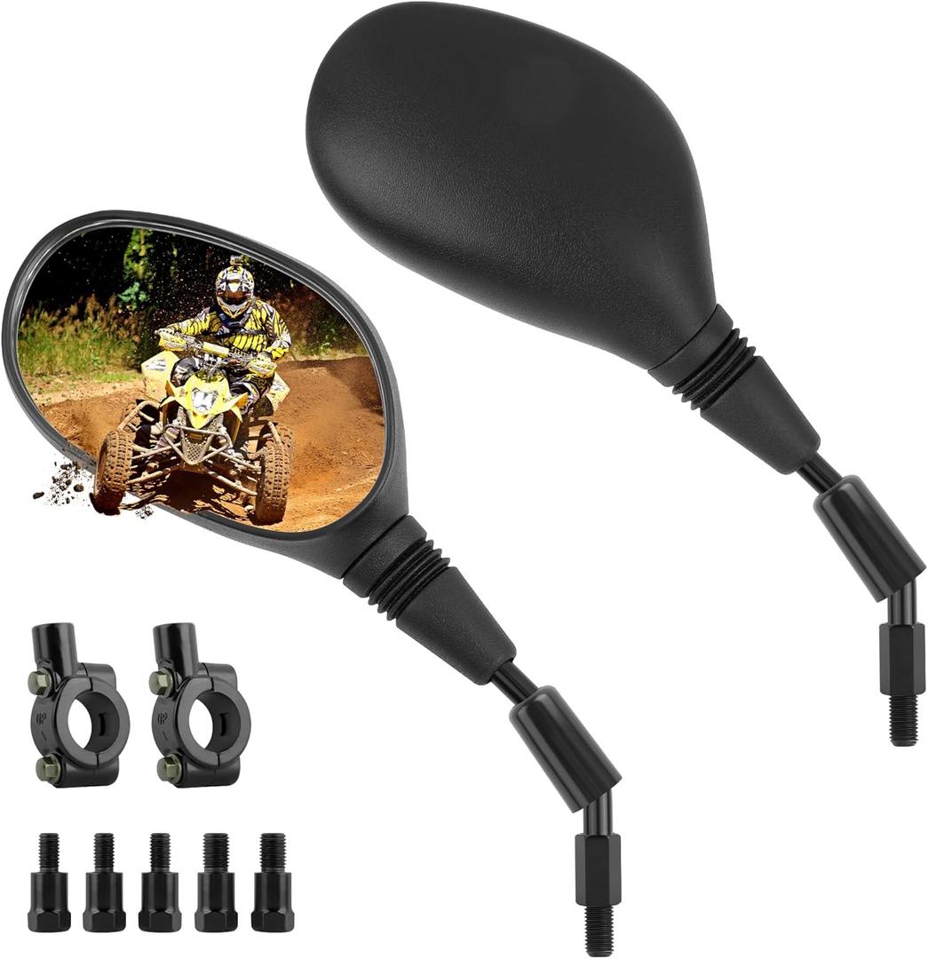 360Adjustable Motorcycle Mirrors with 10mm Adaptor*5 and 7/8" Handle Mounting Clip,HD Convex Motorcycle Mirrors for Handlebars,Rear View Mirror Accesorios Moto 360Adjustable Motorcycle Mirrors with 10mm Adaptor*5 and 7/8" Handle Mounting Clip,HD Convex Motorcycle Mirrors for Handlebars,Rear View Mirror Accesorios Moto