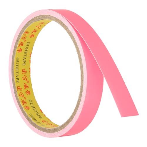 PATIKIL 0.6 Inch x 9.8 Feet Glow in The Dark Tape, 1 Roll Adhesive Tape Luminous Reflective Tape Black Light Glow Tape for Party, Pink