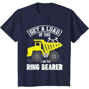 Kids Ring Bearer Gifts for Boys Get A Load of This Truck Wedding T-Shirt XS