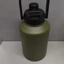 WATERSY 1 Gallon Water Bottle Insulated(Cold for 48 Hrs),BPA Free&Leak Proof,128oz Stainless Steel Water Jug,Big thermo,Large Water Bottle with Handle for Gym,Hiking,Camping&Travel,Olive Green