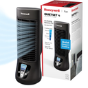Honeywell HTF210B QuietSet Personal Table Fan, Black – Oscillating Personal Fan with Quiet Operation and 4 Levels of Power and Sound