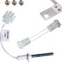 80 Volt IGN00145 Furnace Ignitors with male plug,Silicon Nitride Replacement Furnace Igniters Upgraded Compatible with Trane IGN145,Hot Surface Ignitors with Mounting Screws Kit