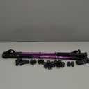 TheFitLife Nordic Walking Trekking Poles - 2 Sticks with Anti-Shock and Quick Lock System, Telescopic, Collapsible, Ultralight for Hiking, Camping, Mountaining, Backpacking, Walking, Trekking (Purple)