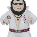 Large Singer Gnome Garden Statue Outdoor Resin Dwarf Figurine Decor Home Decoration Funny Sculpture for Patio Poch Yard Backyard Ornament Housewaiming Unique Gift, White