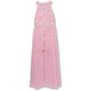 Speechless Girls' High Neck Romper Maxi Walk-Through Party Dress (14-16, Strawberry)