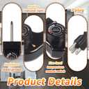 Universal Replacement Adjustable Thermostat Probe Cord - Compatible with Masterbuilt,Electric Griddles & More Electric Skillet Cord Replacement