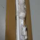 H.VERSAILTEX Curtain Rods for Windows 16.2 to 75 Inches 3/4 inch Diameter Adjustable Decorative Telescoping Curtain Rod with Brackets Heavy Duty Splicing Window Rods with Classic Finials, White