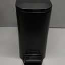 Cesun Small Bathroom Trash Can with Lid Soft Close, Step Pedal, 6 Liter / 1.6 Gallon Stainless Steel Garbage Can with Removable Inner Bucket, Anti-Fingerprint Finish (Matt Black)