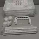 Volnamal Diaper Caddy Organizer, 3-Tier Movable Diaper Cart with Wheels, Newborn Essentials Must Haves, Diaper Caddy for Wipes & Diapers, Baby Registry Search - Plastic White