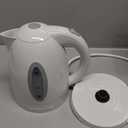 OVENTE Electric Kettle, 1.7L Fast Boiling Water Heater for Coffee or Tea, BPA Free with Water Level Gauge, Auto Shut-Off, Boil-Dry Protection, Indicator Light and Removable Filter, White KP72W