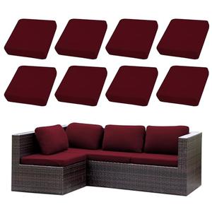 SUKAIKEQA Outdoor Cushion Covers Set,12PCS Patio Furniture Couch Seat Slipcovers, Replacement for Sofa Sectional Chair(Cover Only)