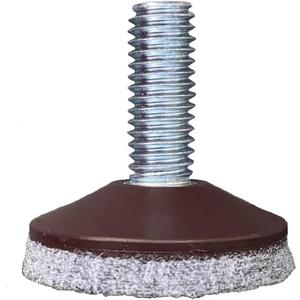 Furniture Levelers with Removable nut-Pack of 4 | 1.5" Grey Felt Pad Furniture Feet,Heavy Duty Adjusting Foot Adjustable Furniture Legs,Table Levelers,3/8"-16 Threaded Bolt, Thread Pitch:16