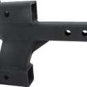 7500 LBS Tow Extension Adapter Trailer Dual Hitch Extender for 2 Inch Receiver with 2-1/4 Inch and 6-1/4 Inch Rise or Drop 2 Inch Solid Shank