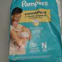 Pampers Baby Diapers - Swaddlers - Size 0, 31 Count, Ultra Absorbent Disposable Newborn Diaper