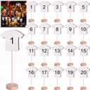 Qunclay 20 Pcs Soccer Table Number Soccer Banquet Decorations Sports Centerpieces for Table Sports Birthday Party Decorations Supplies for Game Party Decor