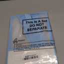 Aliceset 12 Pcs Clear Plastic Gift Bag with Die Cut Handles Reusable PP Favor Bag with Ribbon for Christmas Wedding Bridal Birthday Baby Shower Party Small Business, 7x10x3.15 Inch(Blue)