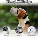 Dog Muzzle, Breathable Soft for Extra Large Dogs to Anti & Prevent Barking Biting Chewing, Reflective & Adjustable Basket Muzzle with Air Mesh for German Shepherd Grey XXL
