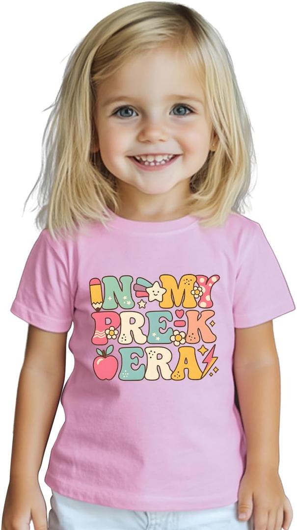 First Day of PreK Shirt for Toddler Girls and Boys 2-6T