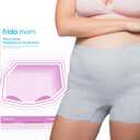 Frida Mom Women's Postpartum Underwear, Disposable Boyshort Underwear, Seamless with Stretchy Support, Postpartum Essentials, Size Regular (Waist 28"-42" Stretched), 8 Count, Grey