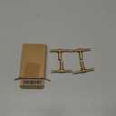 Uxcell 4 Pcs Brass Hose Barb Fitting Tee 3 Way Connector Coupler, 1/4"x5/16"x1/4" ID Brass Fitting Air Hose Fittings Reducer for Connecting Water Fuel Air, Oil Hoses