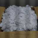 Hotop 9 ft Faux Spruce Artificial Christmas Garland LED Warm Pine Prelit Battery Operated Lighted Garland for Seasonal Indoor Home Fireplace Mantle Tree Stair Decor(4 Pcs,White) (12 x 12 x 108 inch - White)