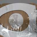 Mayfair Linden Slow Close Toilet Seat, Non Slip Heavy Duty Wood, Easy Install, Elongated, White