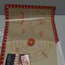 Silicone Baking Mat with Recipes, Extra Thick Silicone Mats for Baking, Non Stick Pastry Mat for Rolling Dough, Silicone Macaron Baking Mat for Cookie,Bread,Pizza,Fondant Mat, Oven&Dishwasher Safe (Red)