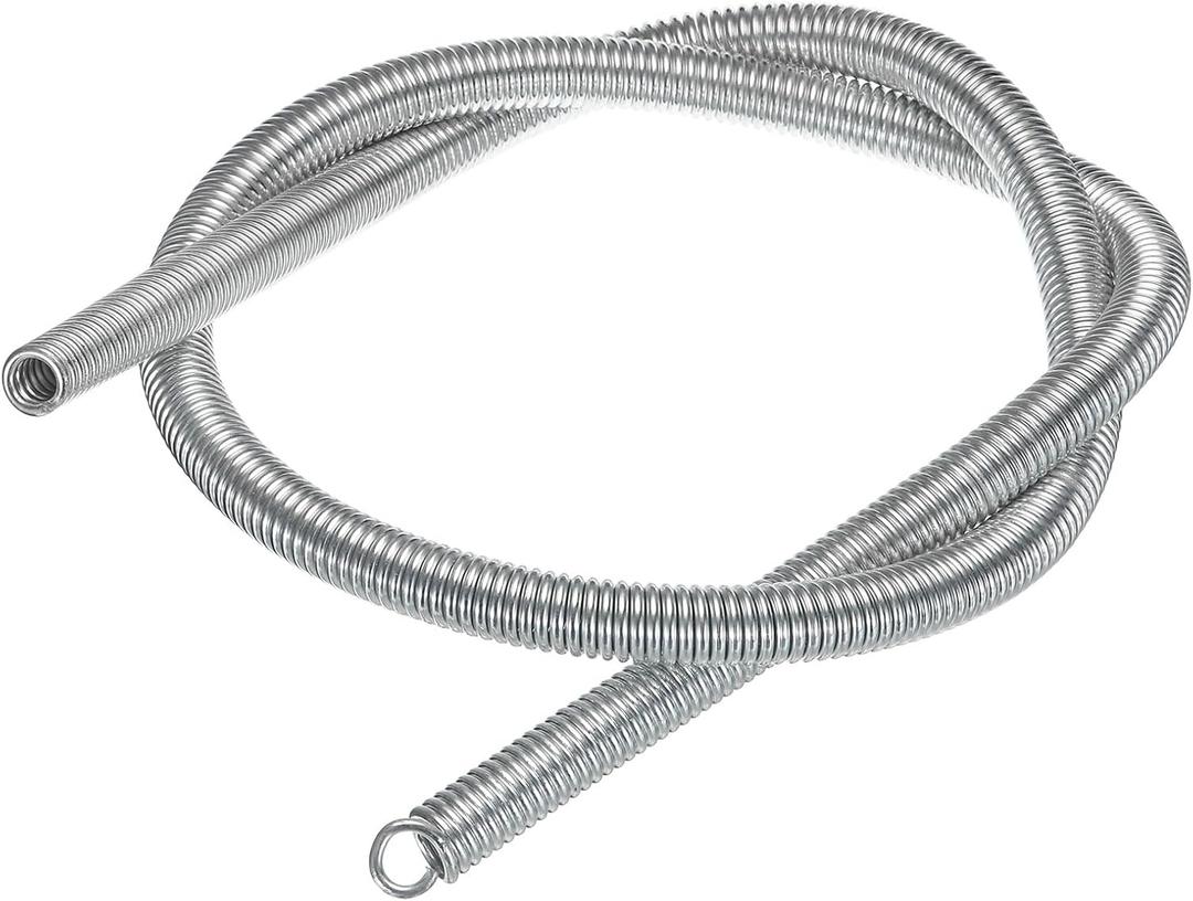 MECCANIXITY Spring Tube Bender OD 15mm/0.59" Steel Spring Pipe Copper Tubes 1100mm/43.31" Long for 3/4" Copper Pipe(19mm) in Home Renovations,Electrician Wiring Bending Pipe(insert-pipe use)