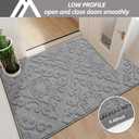 COSY HOMEER Door Mat 24x36,Absorbent Dirt Trapper Entryway Rugs,Non-Slip Welcome Mat,Washable Entry Rugs,Low Pile Doormat for Front Back Door,Wet Shoes & Paws,Grey
