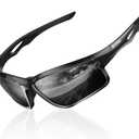 Suoso Polarized Sports Sunglasses Men: Running Sunglasses Women UV400 Protection Wrap Around Glasses for Fishing Driving TR90