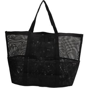 Multifunctional Nylon Shoulder Beach Bag Foldable Handheld Bag for Beach, Travel, Camping Waterproof Mesh Tote with Large Cap