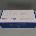 Jgstkcity Desk Clamp Power Strip USB C,40W Total Fast Charging Station,4 PD 20W USB C Ports,Desk Edge Mount Surge Protector,5 Outlets,Fit 1.96" Tabletop Edge,ETL Listed,White