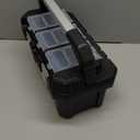 Anyyion 13 inch Small Tool Box with Removable Tray, Truly Strong and Durable For Hobby or Craft Storage Toolbox, (Internal Size:12.9"Lx6.1"Wx5.9"H)