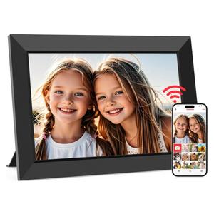 Frameo 10.1 Inch WiFi Digital Picture Frame, Smart Cloud Electronic Photo Frame with HD IPS Touch Screen Slideshow 32GB Memory Auto-Rotate Wall Mount, Share Photos/Videos from Phone - Gifts for Mom