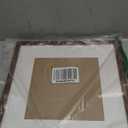 upsimples 12x12 Picture Frame, Display Pictures 8x8 with Mat or 12 x 12 Without, Wall Hanging Square Frames, Brown, 1 Pack