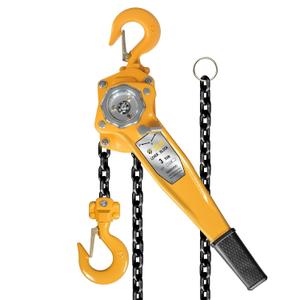 YELLOW JACKET 3 Ton Manual Lever Chain Hoist, G80 Galvanized Carbon Steel with Weston Double-Pawl Brake, Chain Come Along and Safety Measures for Chain Fall