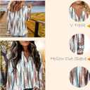 Magritta Womens Long Sleeve Casual Tunic Tops 2025 Winter Loose Dressy Shirts V Neck Flare Blouses