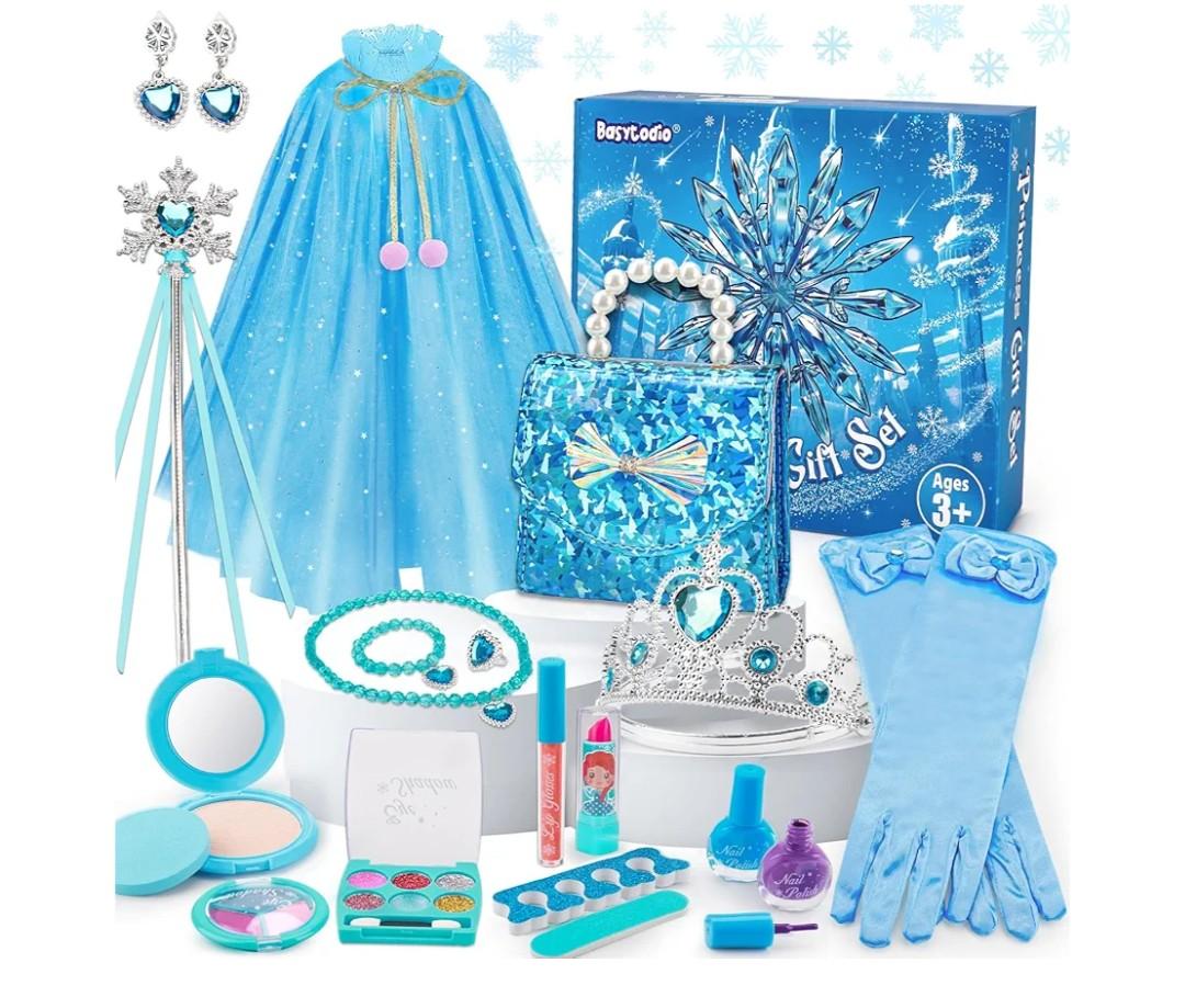 Frozen Makeup & Dress Up Toys for Girls Ages 3 4 5 6 Kids Makeup Kit Princess Real Make up Pretend Play Toy Halloween Costumes Nail Polish Set Birthday Gifts for Girls Toddlers 3-5 4-7 6-8 Year Old Frozen Makeup & Dress Up Toys for Girls Ages 3 4 5 6 Kids Makeup Kit Princess Real Make up Pretend Play Toy Halloween Costumes Nail Polish Set Birthday Gifts for Girls Toddlers 3-5 4-7 6-8 Year Old
