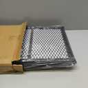 Xabitat Wall Mounted Ironing Board, 36.2" X 12.2" Compact Mount Fold Down Iron Board for Small Spaces, Space Saving with Cotton Fabric Cover, White and Grey (Gray)