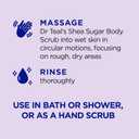 Dr Teal's Shea Sugar Scrub, Lavender Essential Oils, 19 oz (Pack of 3)