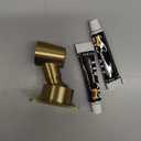 Shower Head Holder Handheld Shower Wand Holder Adjustable Shower Head Bracket Shower Wall Mount Holder, Brushed Brass/Gold Finish, Drill Free Glue Installation