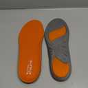 SOF SOLE ATHLETE Performance Men's Insoles - PU Foam & Gel Inserts - Heel-to-Toe Cushioning, Support, & Moisture Control, - Lightweight Comfort & Stability - Ideal for Runners, Walkers, Athletes (9-10.5, Orange)
