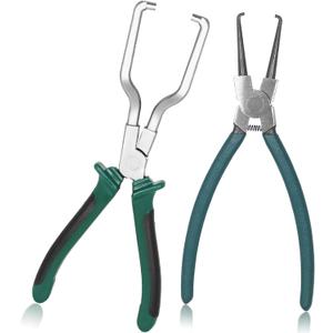 Gasgimos-2 Pcs 9 Inch Electrical Disconnect Pliers, Fuel Filter Caliper/Fuel Line Petrol Clip Pipe Pliers, Automotive Hose Disconnect Tools, Suitable For Car Maintenance and Repair.