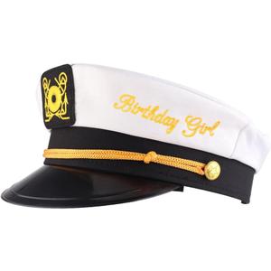 Brosash Birthday Captain Hat - Birthday Gift, Perfect as Party Favors, Costume Accessories